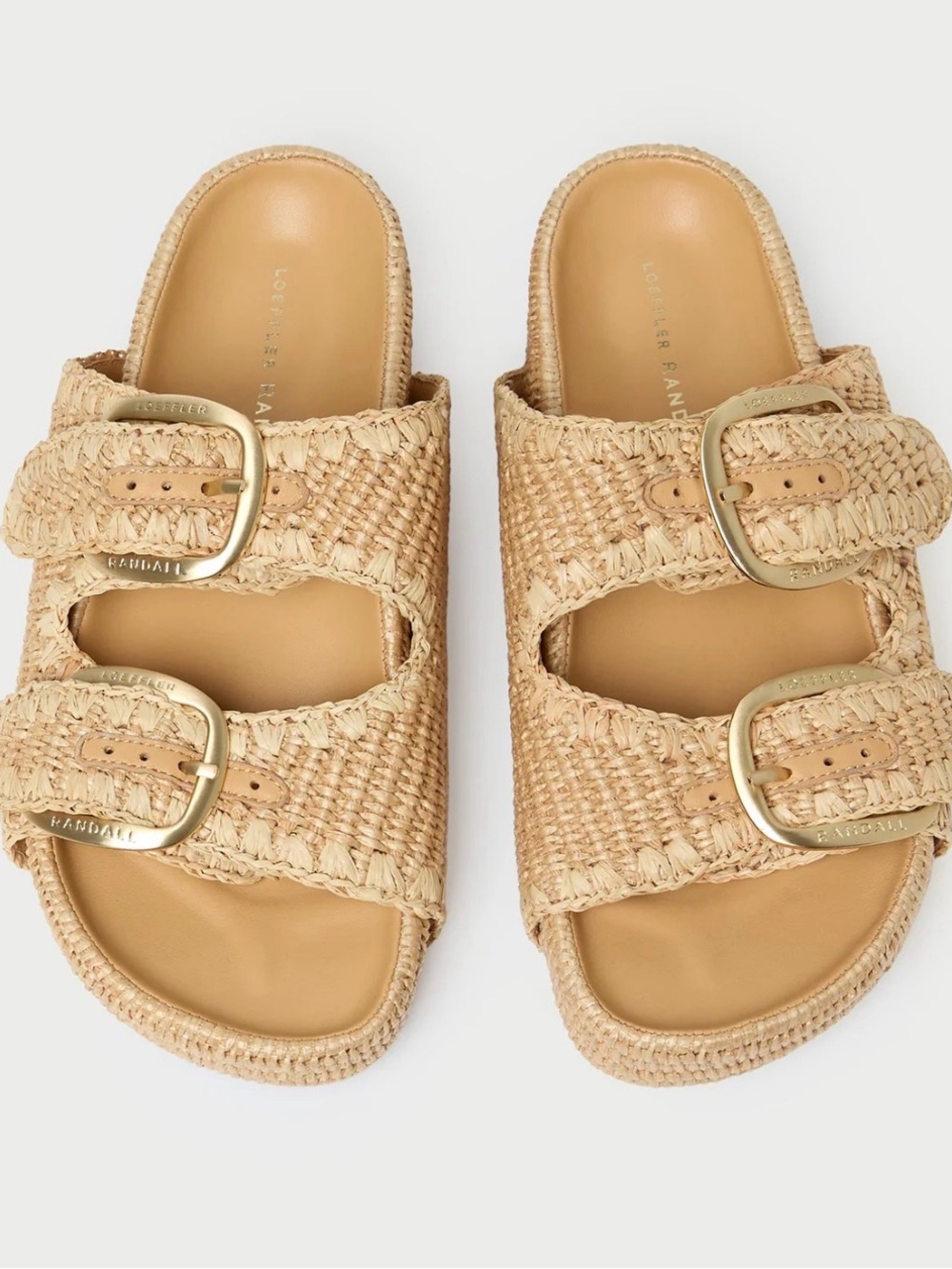 Loeffler Randall Nico Natural Two−Band Sandal